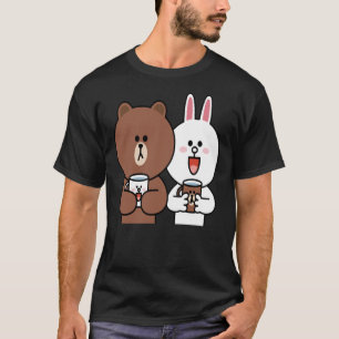 Camiseta Amantes De Coelho Coelho De Bear Castanho Bonito