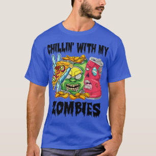Camiseta Amantes de Comida de Halloween de Fatia de Pizza Z