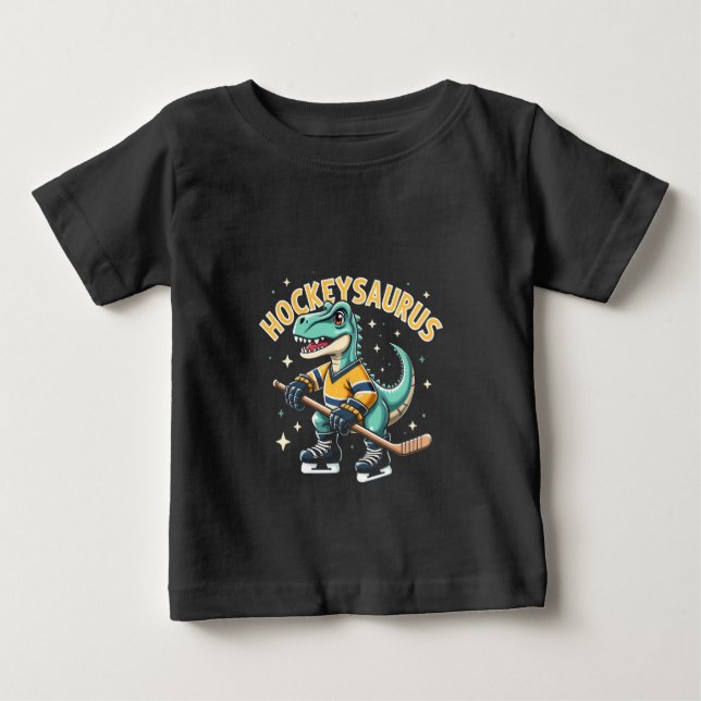 Camiseta Amantes de Dinossauro de Hóquei em Gelo Hockeysaur (Frente)