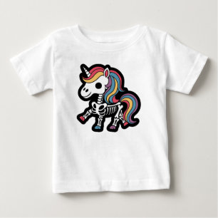 Camiseta Amantes de Esqueleto de Unicórnio Engraçado no Hal