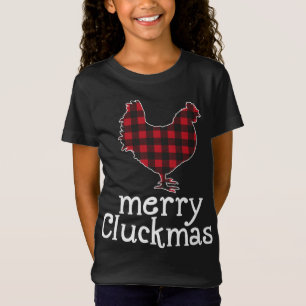 Camiseta Amantes de Frango de Natal dos Cluckmas da Xadrez 