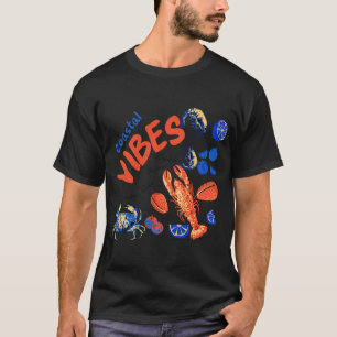 Camiseta Amantes de Frutos do Mar Lagosta Caranguejo
