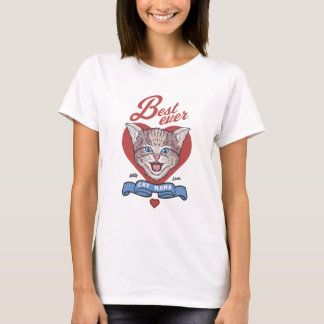 Camiseta Amantes de gatos - A melhor mamã de gatos