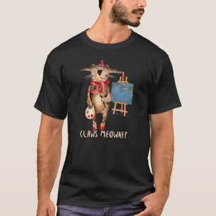 Camiseta Amantes de Gatos e Artistas Claws Meownet Artista 