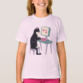 Camiseta Amantes de gatos Gato de Tuxedo