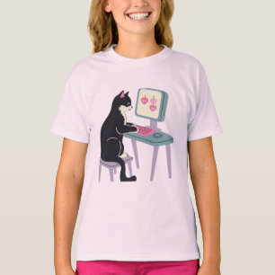 Camiseta Amantes de gatos Gato de Tuxedo 