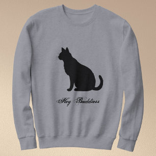 Camiseta Amantes de Gatos Pretos Engraçados Frase Personali