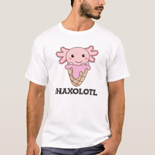 Camiseta Amantes De Gelo De Morango Axolotl Axolotl Sweet