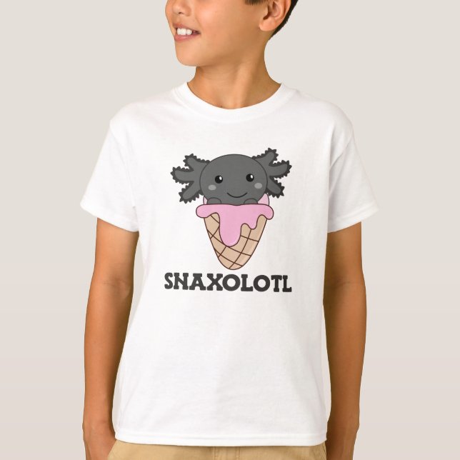 Camiseta Amantes De Gelo De Morango Axolotl Axolotl Sweet (Frente)