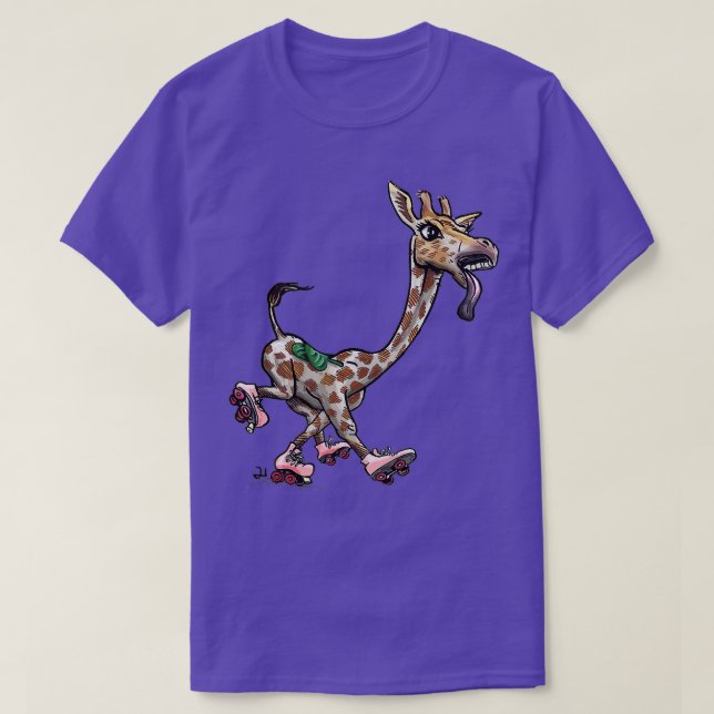 Camiseta amantes de girafa (2) (Frente do Design)