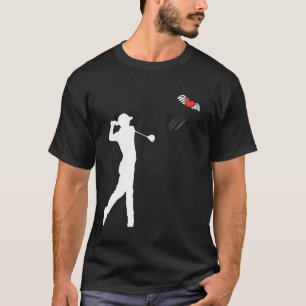 Camiseta Amantes de Golfe Divertidos Dia dos Namorados Cora