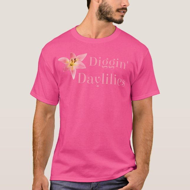Camiseta Amantes de Hemerocallis Desenterrando Hemerocallis (Frente)
