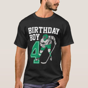 Camiseta Amantes de Hóquei no Gelo Crianças 4º Aniversário
