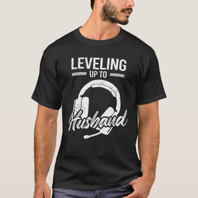 Camiseta Amantes de jogos de vídeo para o Noivado Mens (Frente)