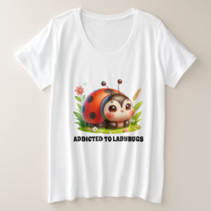 Camiseta Amantes de ladybug de corte personalizáveis