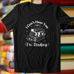 Camiseta Amantes de Livro e Café, não posso ouvi-los que es