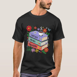 Camiseta Amantes de Livros Fantasia Drama Tragédia Sutil 86
