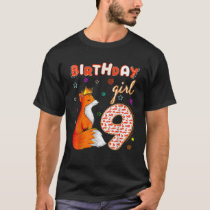 Camiseta Amantes de os animais 9º Aniversário Rapariga Rapo