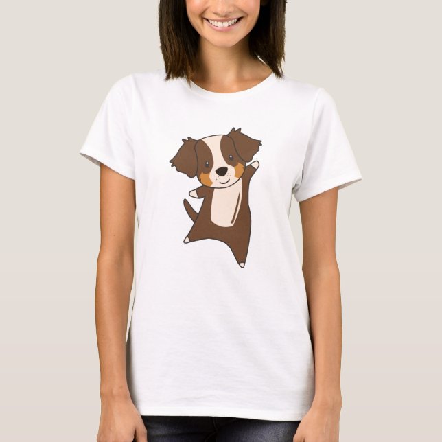Camiseta Amantes de os animais de cães pastores australiano (Frente)