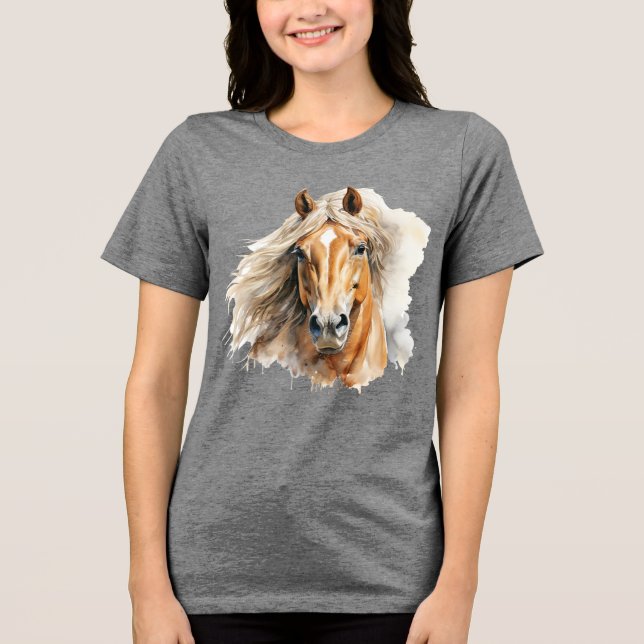 Camiseta Amantes de os animais de cavalos (Frente)