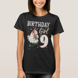 Camiseta Amantes de os animais de cavalos 9º aniversário Ga