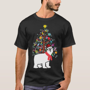 Camiseta Amantes de os animais de Natal do Polar Bear
