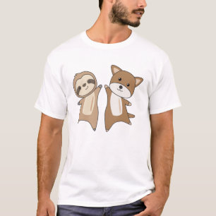 Camiseta Amantes de os animais De Sloth Beagle Dog Cães