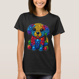 Camiseta Amantes de os animais Engraçados Bolinhas Feliz Di