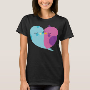 Camiseta Amantes de Pássaros do Coração