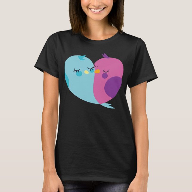 Camiseta Amantes de Pássaros do Coração (Frente)
