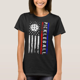Camiseta Amantes de Pickleball 4 de Julho Bandeira American