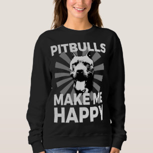 Camiseta Amantes de Pitbulas me fazem feliz animal