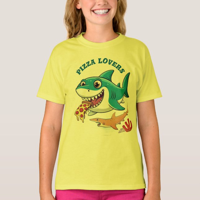 Camiseta Amantes de pizza (Frente)