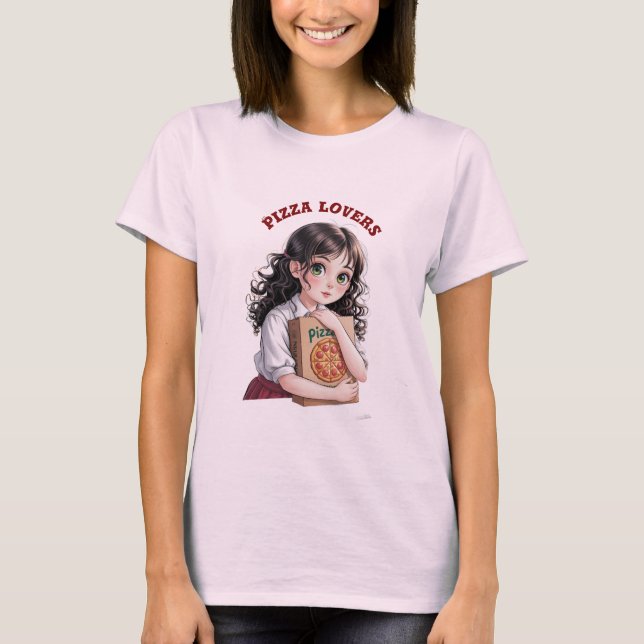 Camiseta Amantes de pizza (Frente)