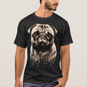Camiseta Amantes de pug, máscara legal cara de pug