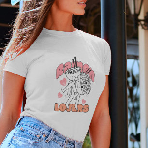 Camiseta Amantes de Ramen Retrô Macarrão Cartoon Preto Bran
