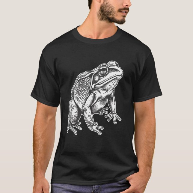 Camiseta Amantes de Rãs-Touro Rã-Touro (Frente)