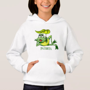Camiseta amantes de sapo bonitos adicionam nome Hoodie