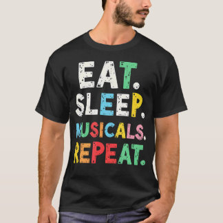 Camiseta Amantes de Teatro Comem Dormem Musicais Repetem
