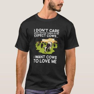 Camiseta Amantes de Vaca Eu Não Me Importo Com O Que Qualqu