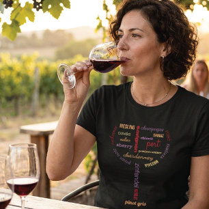 Camiseta Amantes de Vinho Tipografia Moderna
