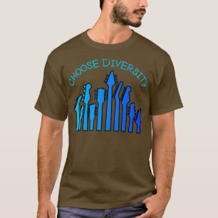 Camiseta Amantes de Violão Escolhem Prêmio de Diversidade