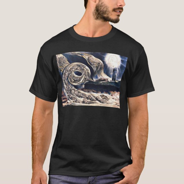 Camiseta Amantes de William Blake Redemoinho ilustra o Infe (Frente)