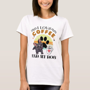 Camiseta Amantes do Café - Eu Amo Café E Meu Cachorro