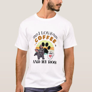 Camiseta Amantes do Café - Eu Amo Café E Meu Cachorro