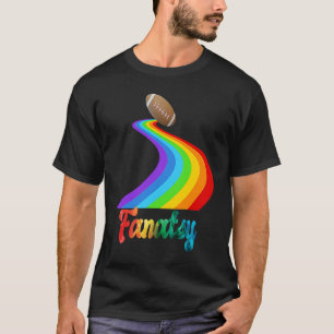 Camiseta Amantes do Futebol Fantasia Arco-íris Homens Mulhe