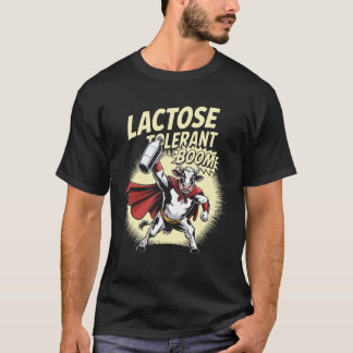 Camiseta Amantes do Leite Engraçado de Vaca Tolerante à Lac