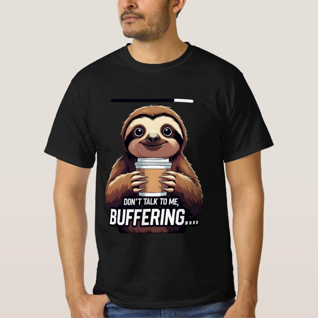 Camiseta Amantes Engraçados De Café Com Buffer De Lama (Frente)