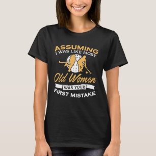 Camiseta Amantes engraçados do hóquei em campo das mulher