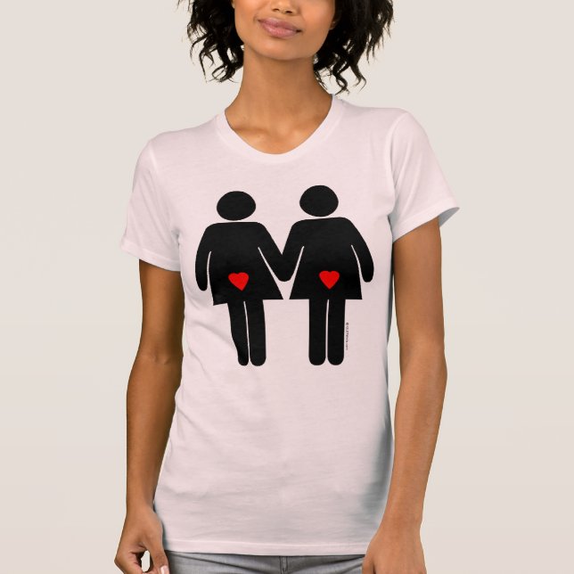 Camiseta Amantes Lésbicas (Frente)